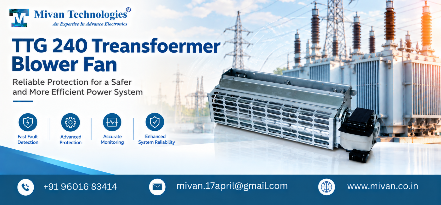 TTG 240 Treansfoermer Blower Fan