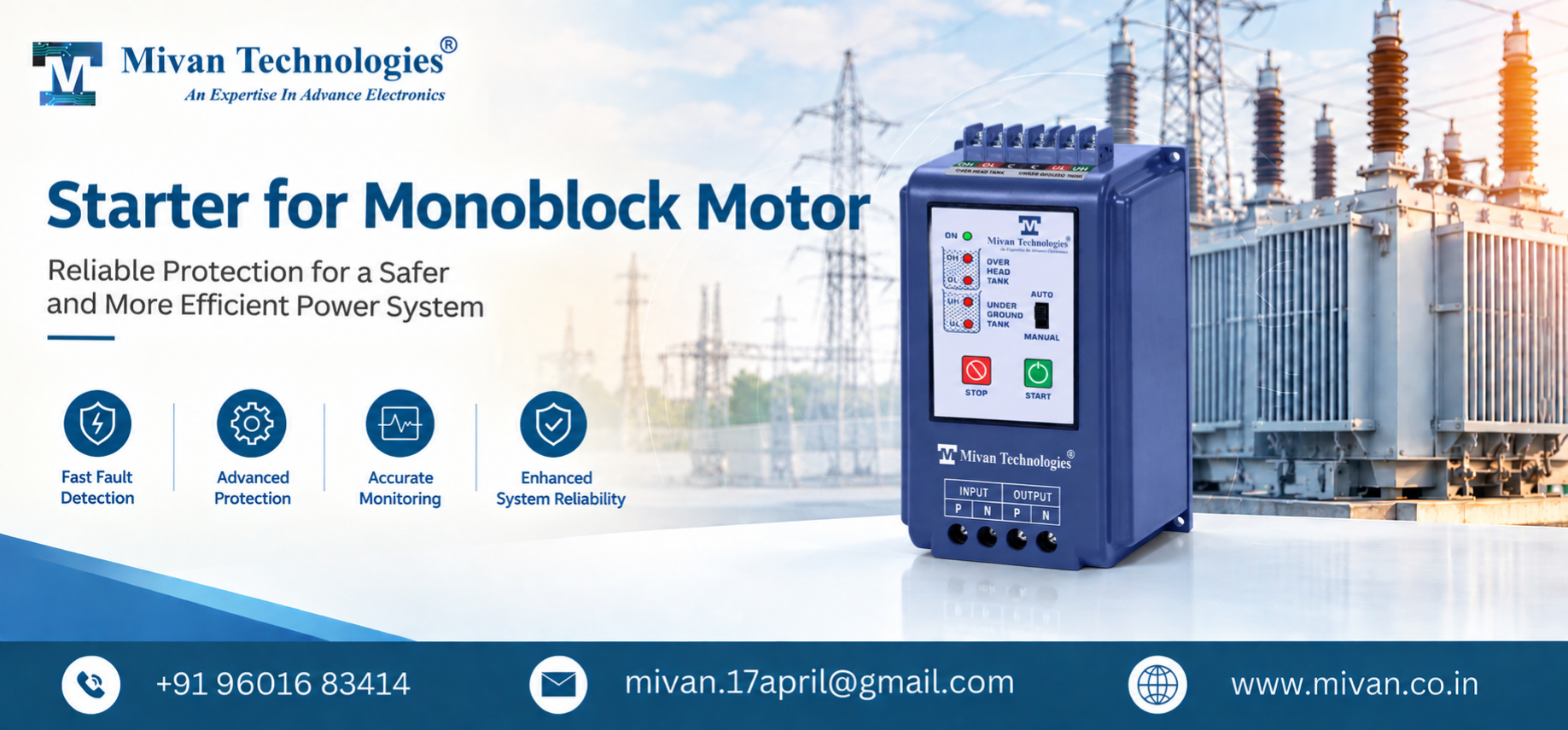 Starter for Monoblock Motor