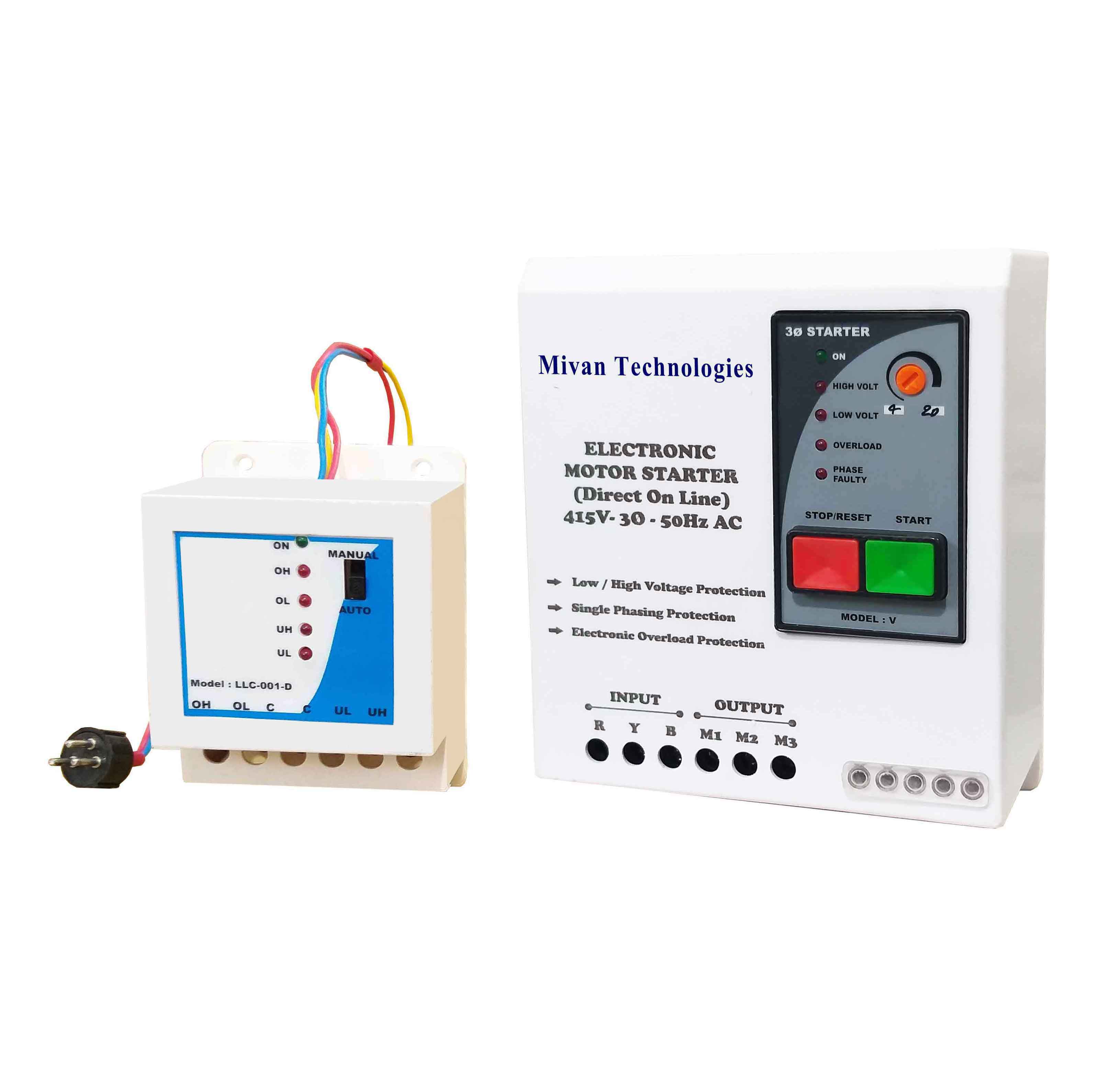 3 phase water level controller with DOL electronic starter suitable for motor upto 7.5 HP STS LLC