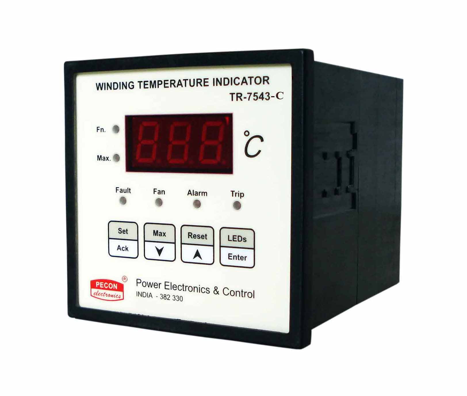TR 7543 C single channel winding temperature indicator with RS 485 remote output Transformer Protection Relay WTI