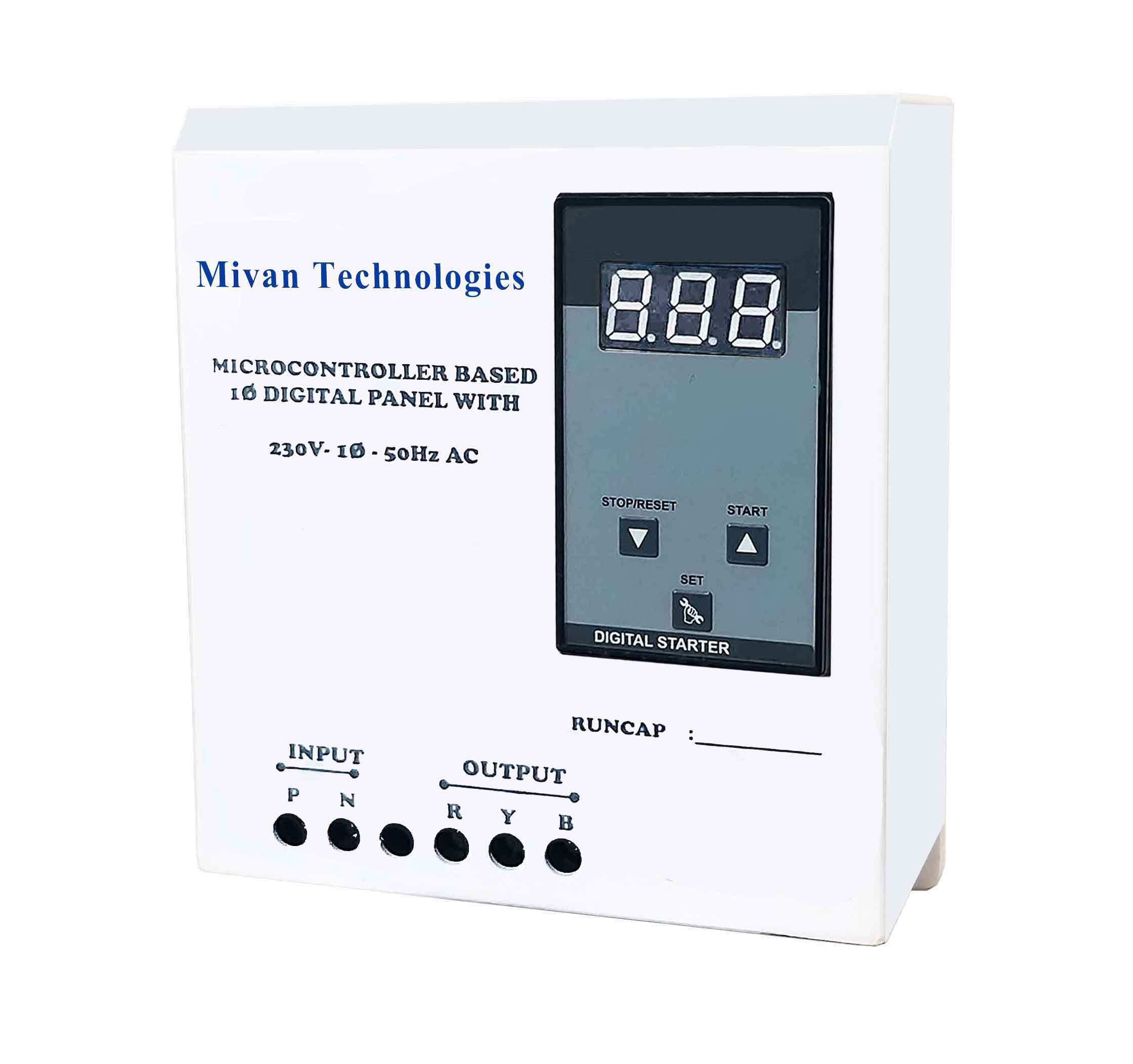 DS R Single phase Digital starter panel with volt and amp miter with high low voltage protection