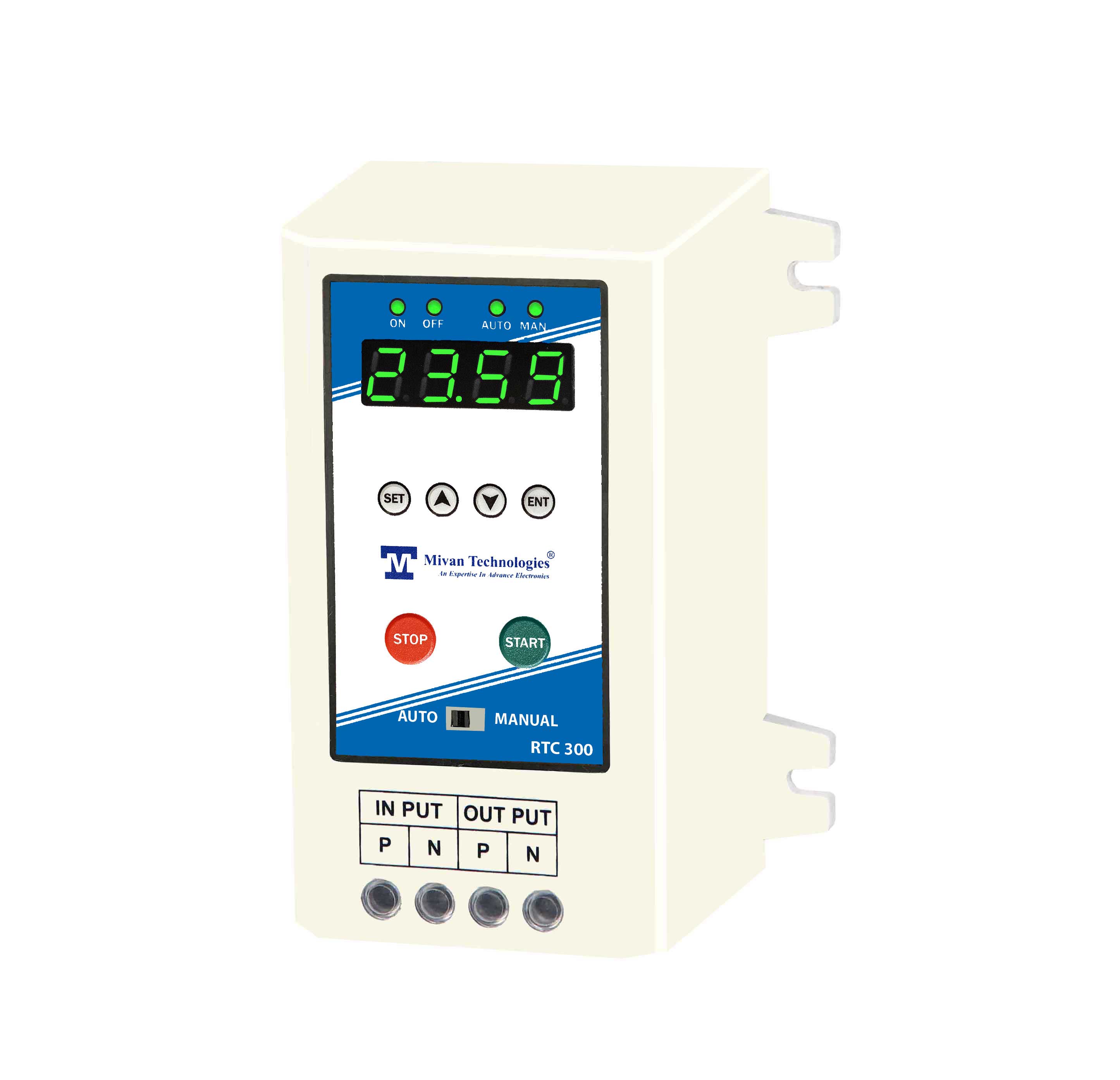 RTC 300 Digital Time switch with 16 on off time with weekly off facility for single phase