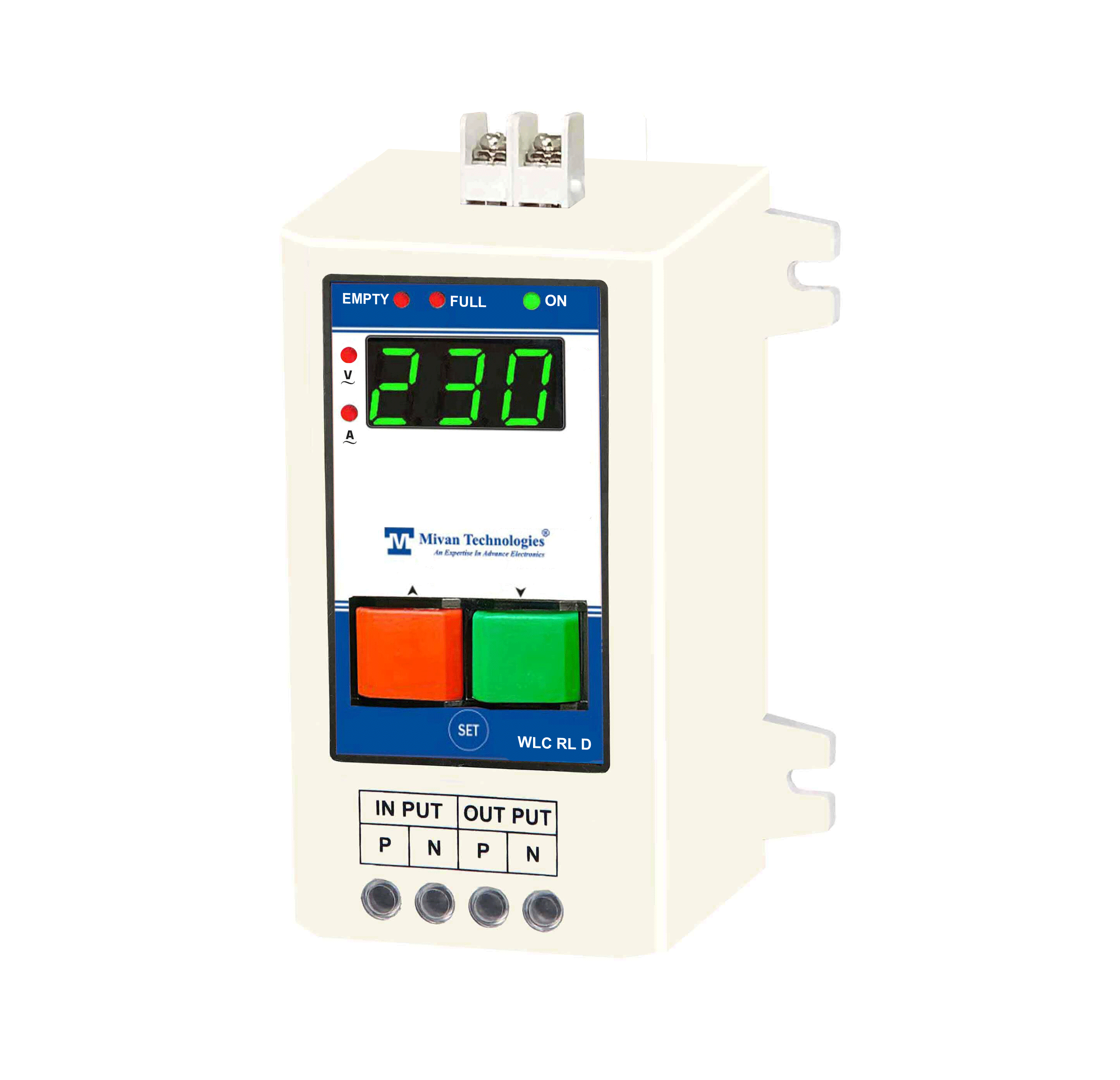 WLC RL 1D Semi automatic digital water level controller with HV LV OL DRY RUN protection