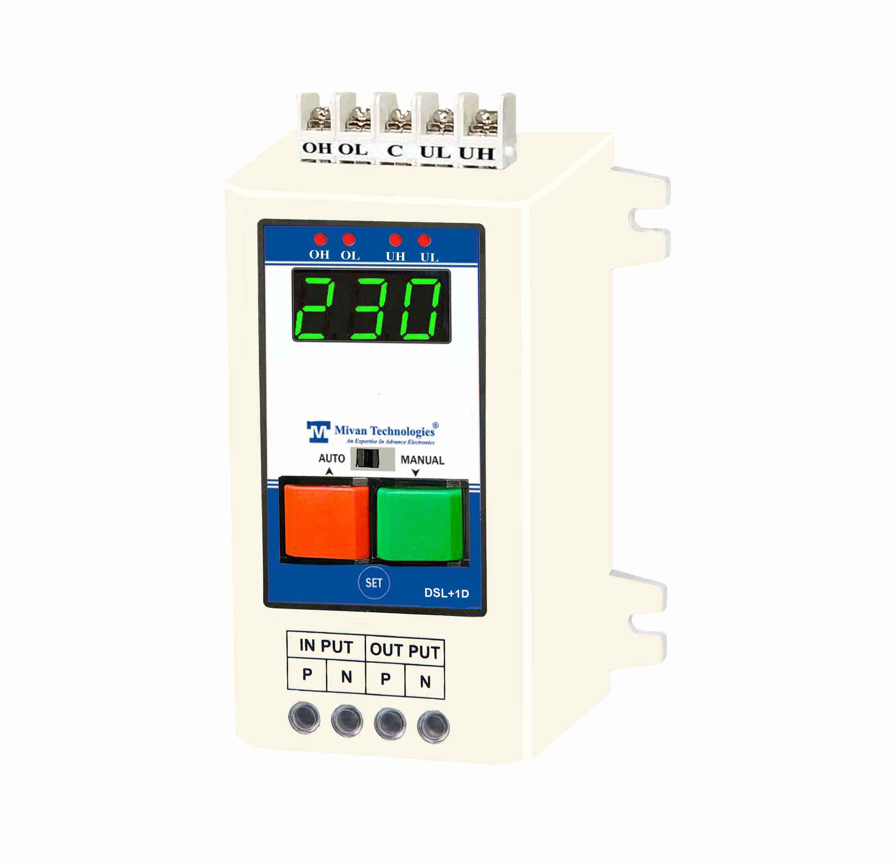 DSL Digital water level controller with volt and amp meter with HV LV OL DRY PROTECTION cyclic timer