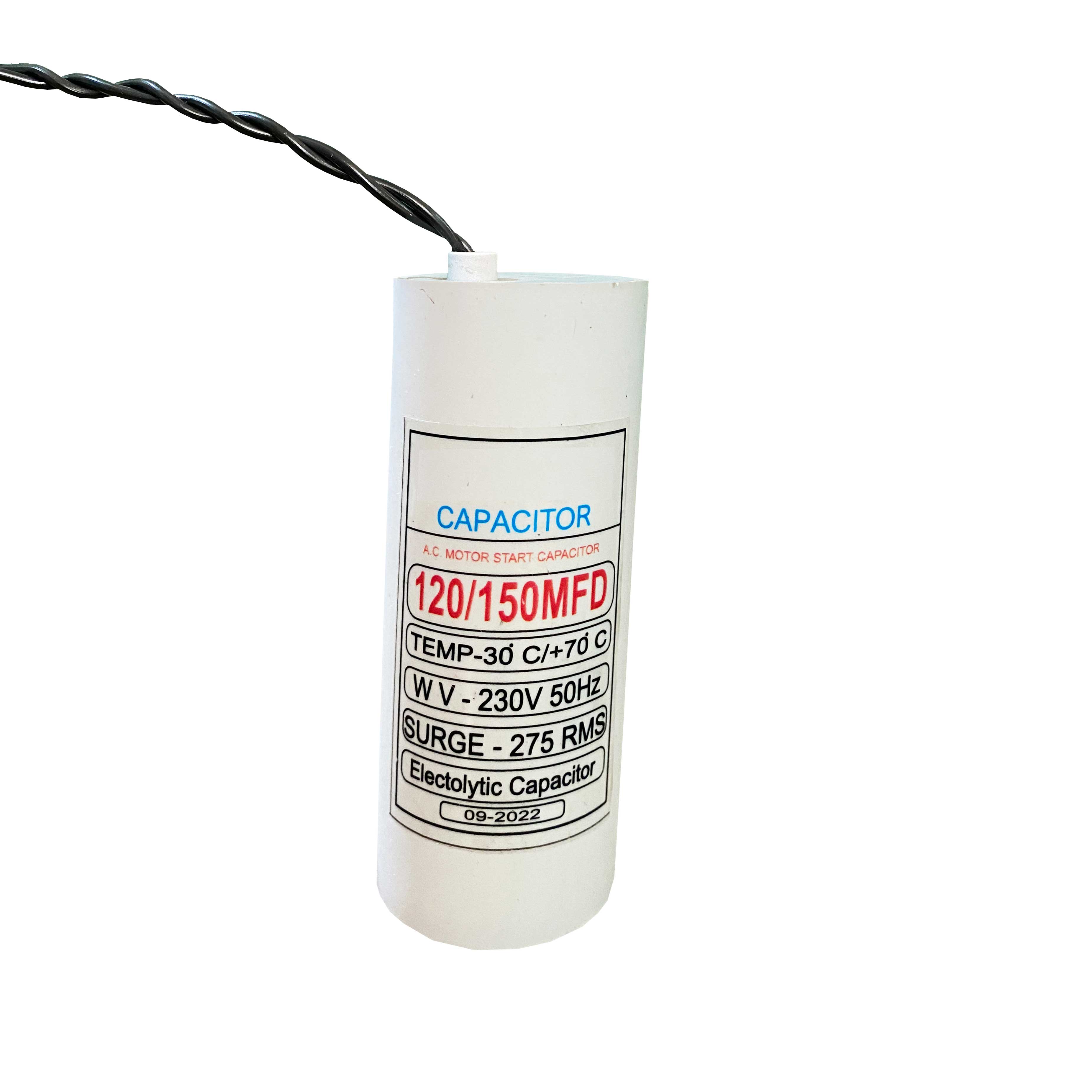 120 150  Start Capacitor suitable for any motor for starting torque