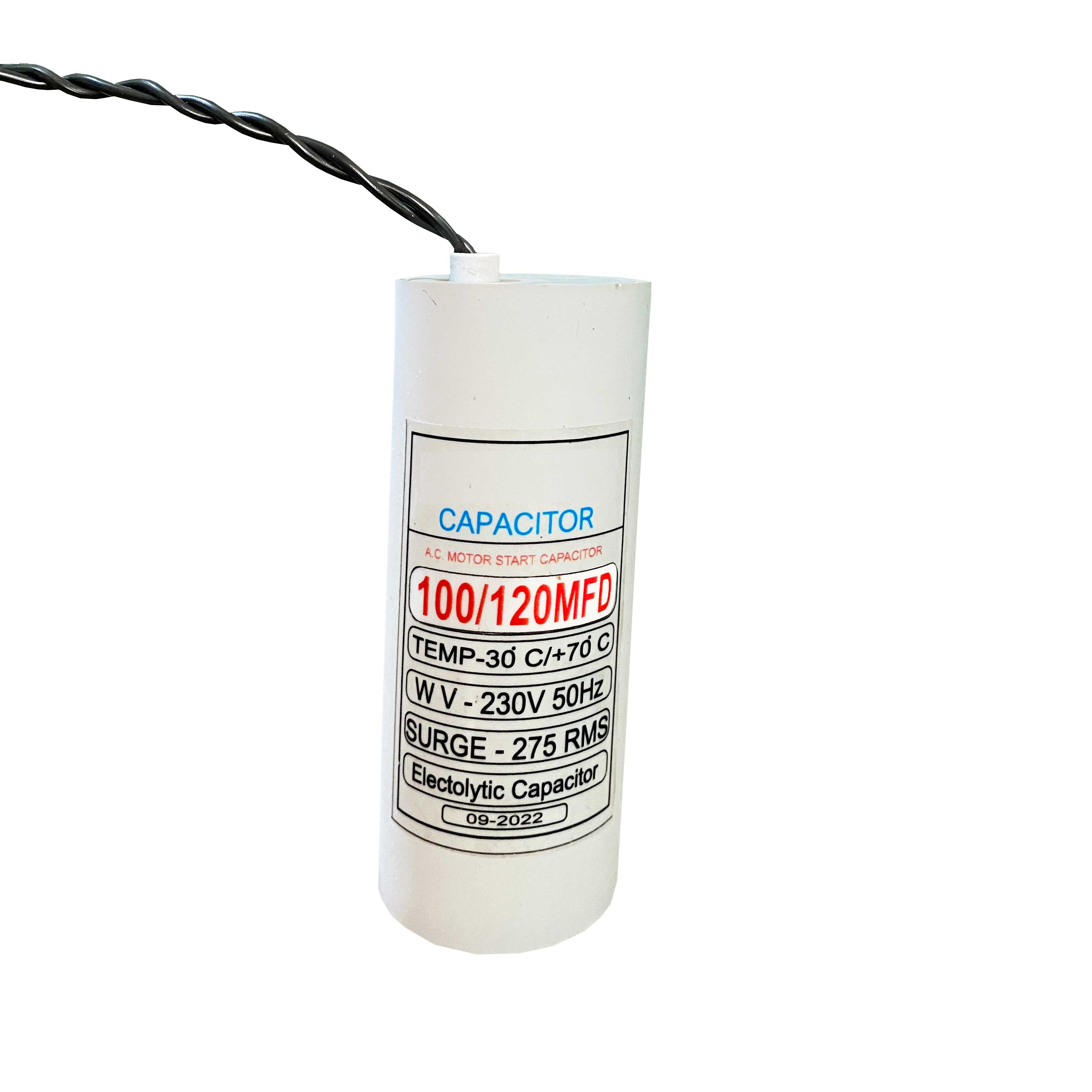 100 120 Start Capacitor suitable for any motor for starting torque