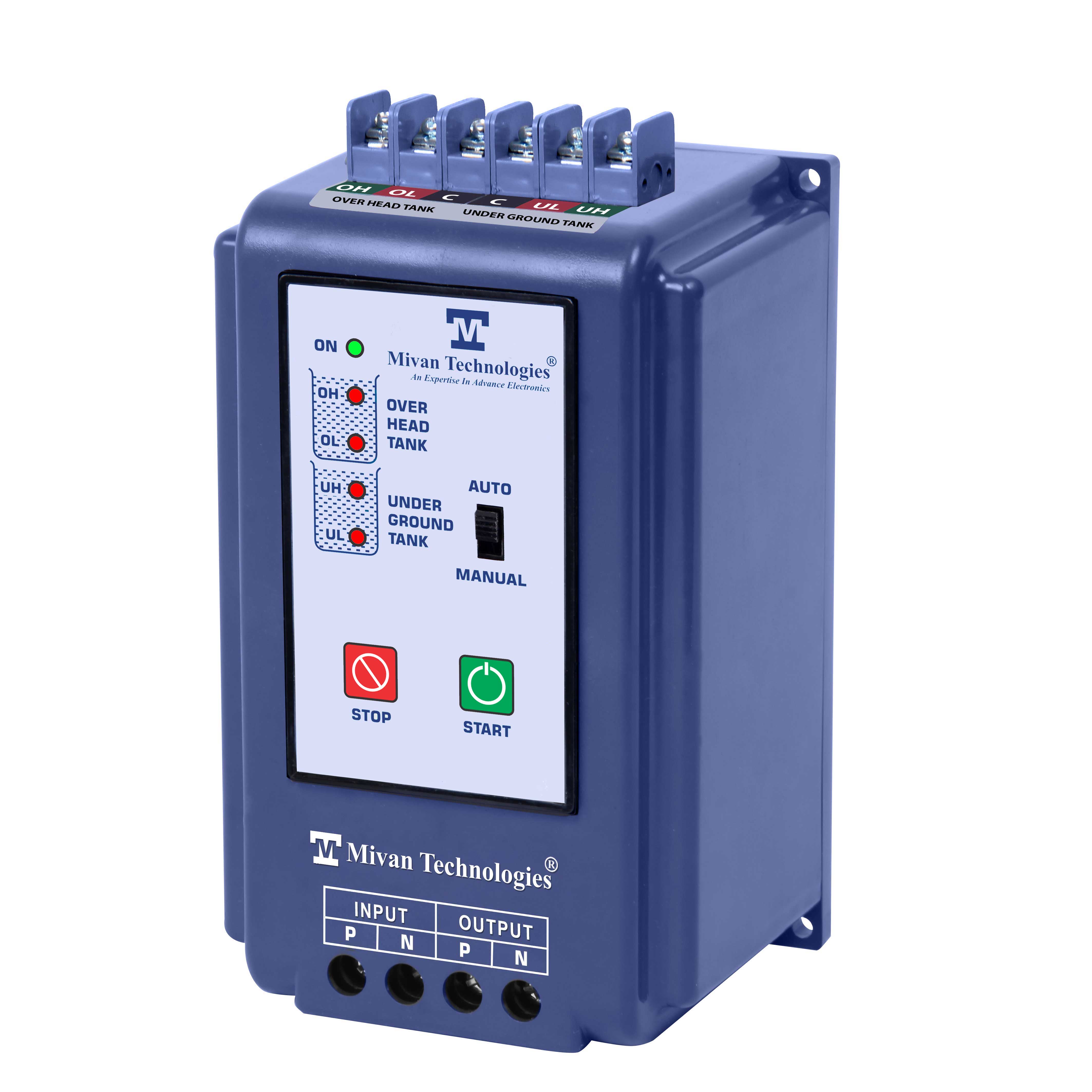 LLC 1 ABS HD Fully Automatic Water Level Controller and Indicators For Up and Down Tank With 6 Sensors Suitable For Motor Up to 5Hp Supply 230 VAC